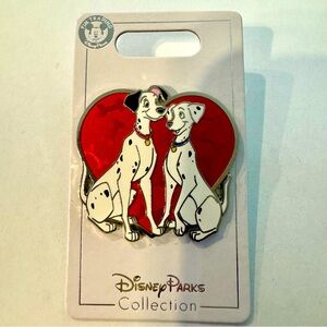 NWT. Disney Pin Pongo & Perdita Sitting In Red Heart Love 101 Dalmatians 2020